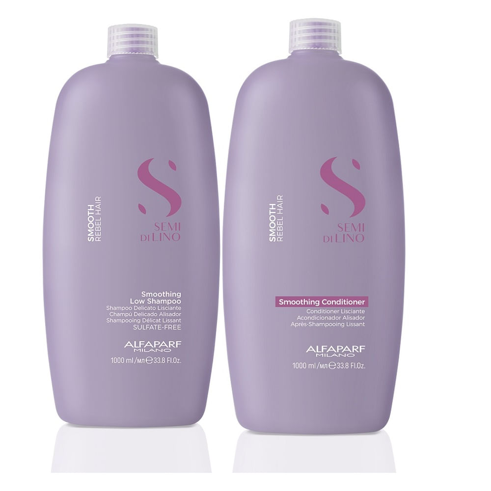 Kit Shampoo e Condicionador Alfaparf Semi di Lino Smooth Grande ...